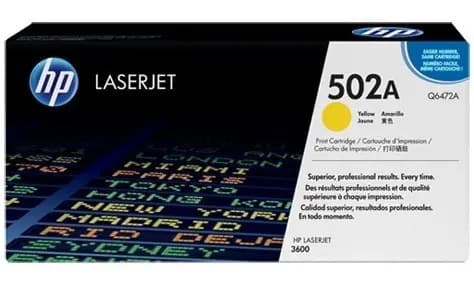 Hp Toner Q6472a Q6472 502a 502 Amarillo 6470 3505 3600 3800 Amarillo Hp