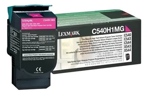 Toner Lexmark C540h1mg C540 C543 C544 C546 X543 X544 X546 Magenta
