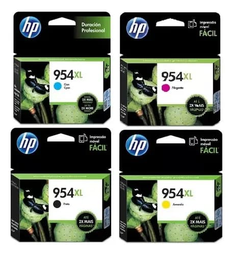 Combo Hp 954 Xl De Cartuchos De Tinta Negro+colores Cyan, M