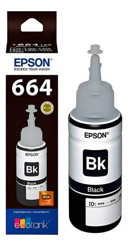 Tinta 664 Negra T664 L110 L120 L210 L300 L355 L555 L1300 Negro 664 Negro
