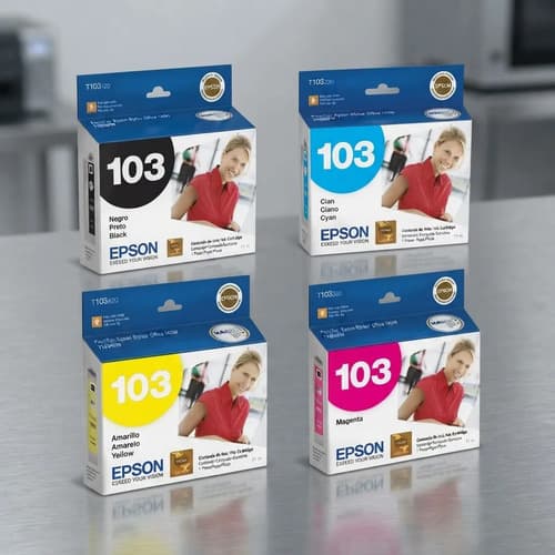 Cartucho Epson 103 Combo X 4 Color T40 Tx550 550w Tx600 600w