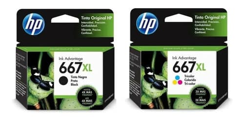 Combo Cartucho Hp 667 Xl 667xl 1275 2374 2375 2376 2775 6475