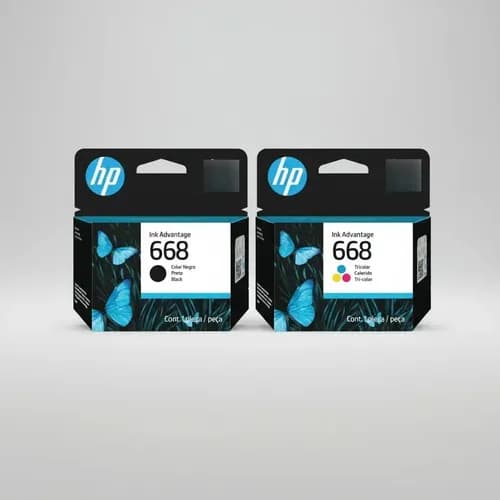 Combo Cartuchos Originales Hp 668 Negro + Tricolor
