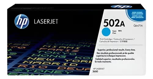 Toner Hp 502a Cian 502 Q6471a 6472 3600 3505 3800 Cian Hp