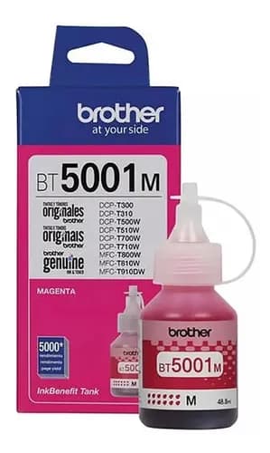 Cartucho De Tinta Brother Bt5001m Color Magenta De 48.8 Ml