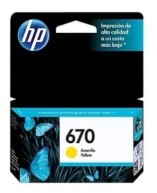 Cartucho 670 Amarillo Hp Cz116al 3525 4615 4625 5525 Vencido
