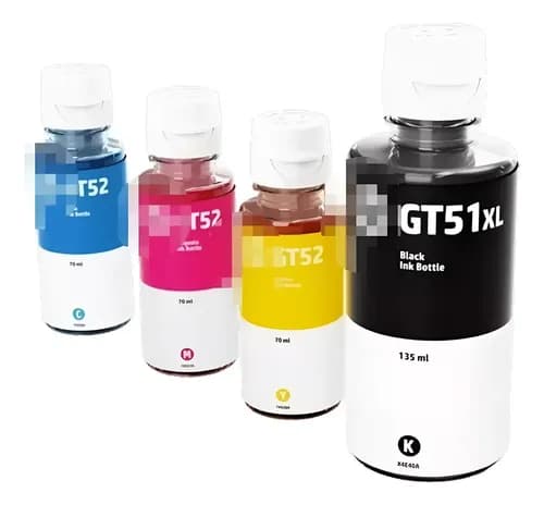Tinta Hp Gt53xl + Gt52 Color 315 415 515 520 530 580 720 750 Negro/cian/magenta/amarillo
