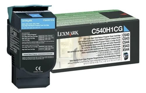 Tóner Lexmark C540h1cg Cian Para Impresora C540