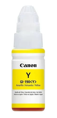 Tinta Para Impresora Canon Gi-190y Color Amarillo De 70 Ml