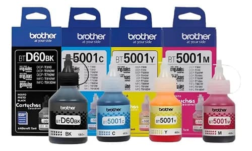 Tinta Para Impresora Brother 5001 Color Negro De 45 Ml Por 4 Packs De 4 Unidades