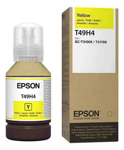 Botella Tinta Epson T49h Surecolor T3170x 140ml Tinta Amarillo
