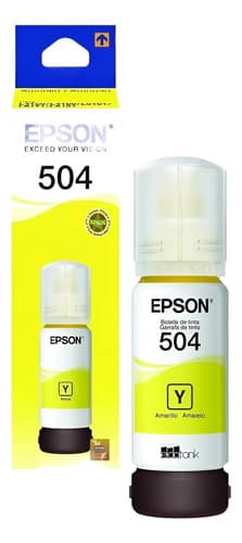 Tinta Epson T504420 L4150 L4160 L6161 L6171 L6191 Amarillo Cian