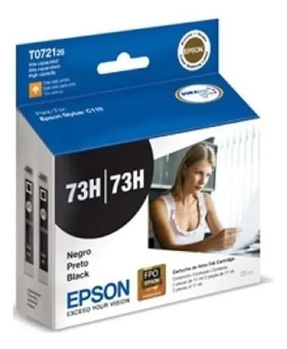 Cartucho De Tinta Epson T072126-al Color Negro 750 Págin /v