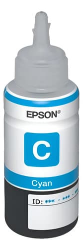 Botellas Tinta Epson Origi L200 L210 L355 L555 Cian