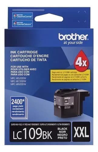 Cartucho De Tinta Brother Lc109bk Color Negro De 20 Ml