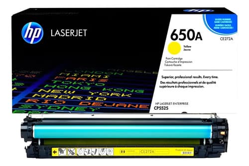 Toner Hp Ce272a 650a 650 Amarillo Cp5525 5525 Original Amarillo Hp