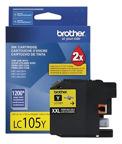 Cartucho Brother Lc105y Lc 105 Lc-105 Xxl Yellow Origiinal Sí