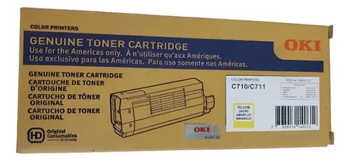 Toner Okidata Amarillo Para Impresora C710 C711 44318601