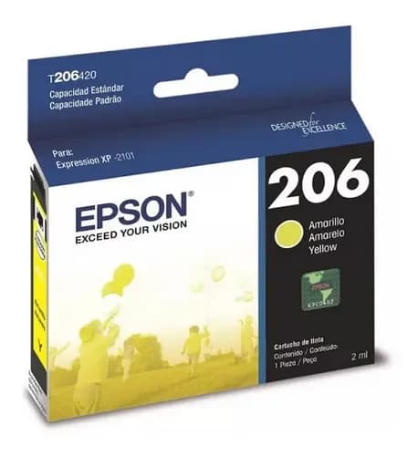 Cartucho Epson T206 Amarillo Origin 200 Pg Expression Xp2101