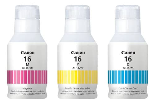 Trio Botellas De Tinta Gi 16 (c/m/y) Canon Combo