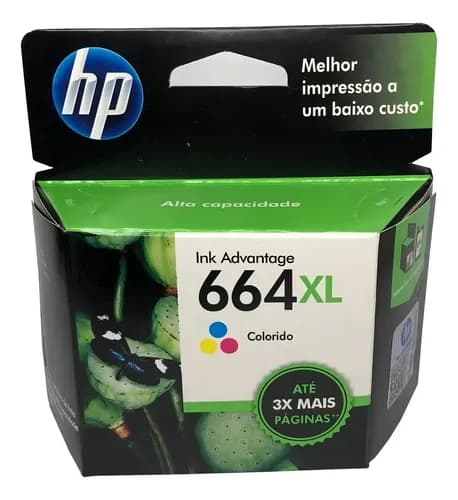 Cartucho De Tinta Hp 664xl Tricolor (f6v30al)
