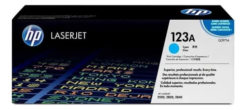 Tóner Cian Laserjet Hp 123a=122a Q3971a 2550 2820 2840 Cyan