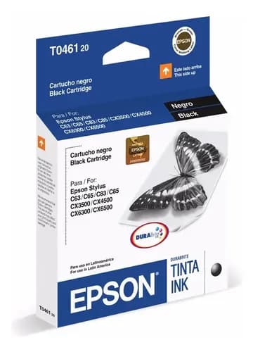 Cartucho De Tinta Epson T04610 Color Negro De 13 Ml
