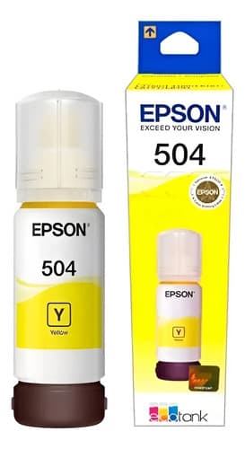 Tinta Epson 504420 L4150 L4160 L6161 L6171 L6191 Amarillo