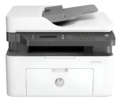 Impresora Multifunción Monocromática Hp Laserjet 137fnw Con Blanco/negro