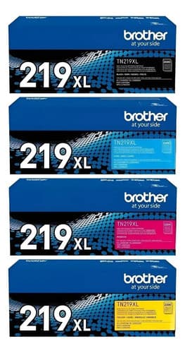 Combo Toner Brother Tn219xl Tn219 Xl Dcp L3560 Dcp-l3560 Negro/cian/magenta/amarillo