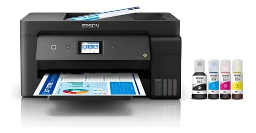 Impresora A Color Multifunción Epson Ecotank L14150 Con Wifi Negro