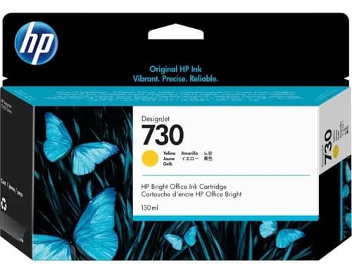 Cartucho Hp 730 Amarillo T1600 T1700 T2600 Original 130ml