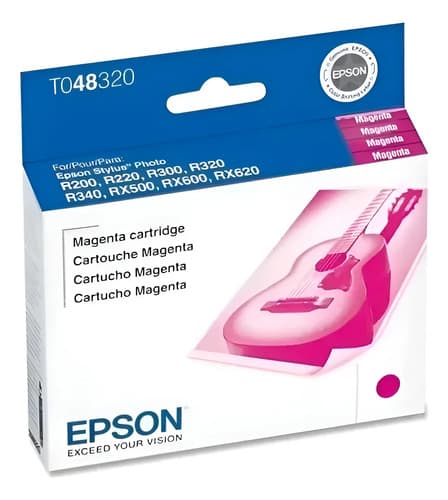 Tinta Epson Magenta 48 R200 300 320 340 Rx500 Rx600 Vencido Magenta
