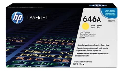 Toner Hp 646a Amarillo Cf032a Cm4540 Original Factura A Amarillo Cm4540