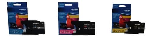 Juego 3 Cartucho Original Brother Lc79 C Y M 6710dw