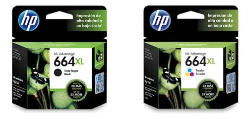 Combo Hp De Cartuchos De Tinta 664xl, Negro Y Tri-color Tinta Negro/tricolor