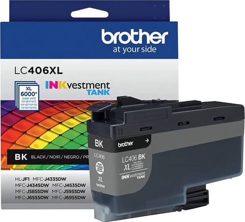 Cartucho De Tinta Brother Lc406xl Color Negro 6000 Alto Rendimiento