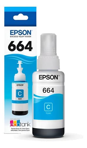 Tinta 664 Cian L120 L200 210 L300 L350 L355 L455 L555 L1300 Cian Sí