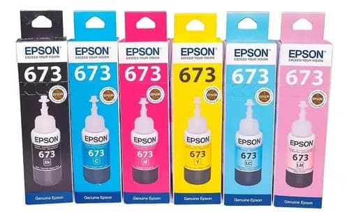 Tinta Epson 673 T673 Original X 6 Colores Combo 6 Colores