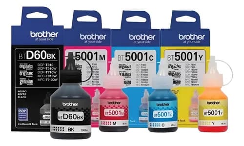 Combo Brother D60 5001 4 Colores T420 T520 T720 T4000 T4500 Negro/cian/magenta/amarillo
