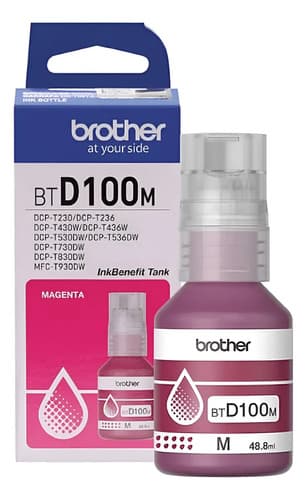 Tinta Brother Btd100m Magenta T230 T430w T530dw T730 T830dw Magenta