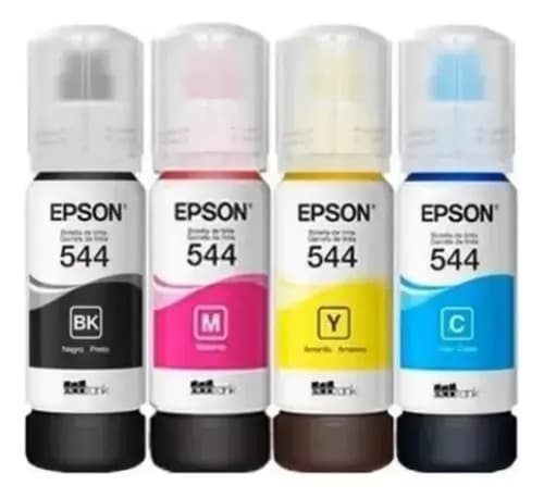 Kit 4 Tinta Epson 544 L3110 L3210 L3250 L5190 Tinta Colores