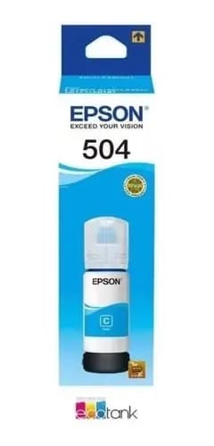 Tinta Epson T504220 L4150 L4160 L6161 L6171 L6191 504 Cian Cian
