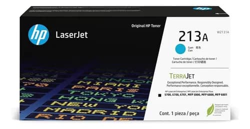Cartucho Toner Cian Hp 213a Original Para Laserjet - W2131a Cian