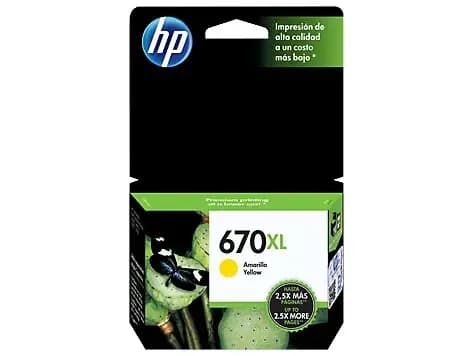 Hp 670 Xl 670xl 2016 Amarillo Cz120 3525 4615 4625 5525