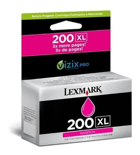 Cartucho De Tinta Lexmark 200xl 14l0176 Magenta 18014