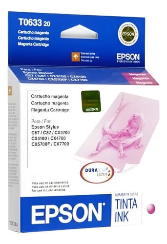 Cartucho Epson 633 Magenta C67 C87 Cx3700 Cx4100 Cx4700 Venc