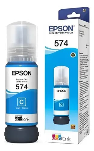 Tinta Epson T574 Color Cian 574220 Para L8050 Original Cyan Cyan
