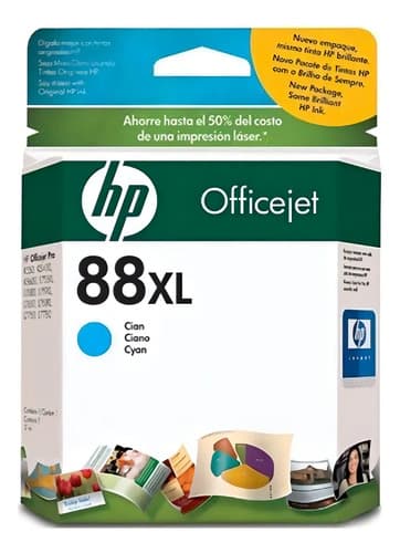 Cartucho De Tinta Hp 88xl C9391al Cian