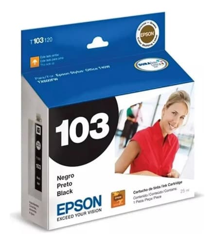 Cartucho Epson 103 Negro T103120 T40 Tx550 550w Tx600 600w